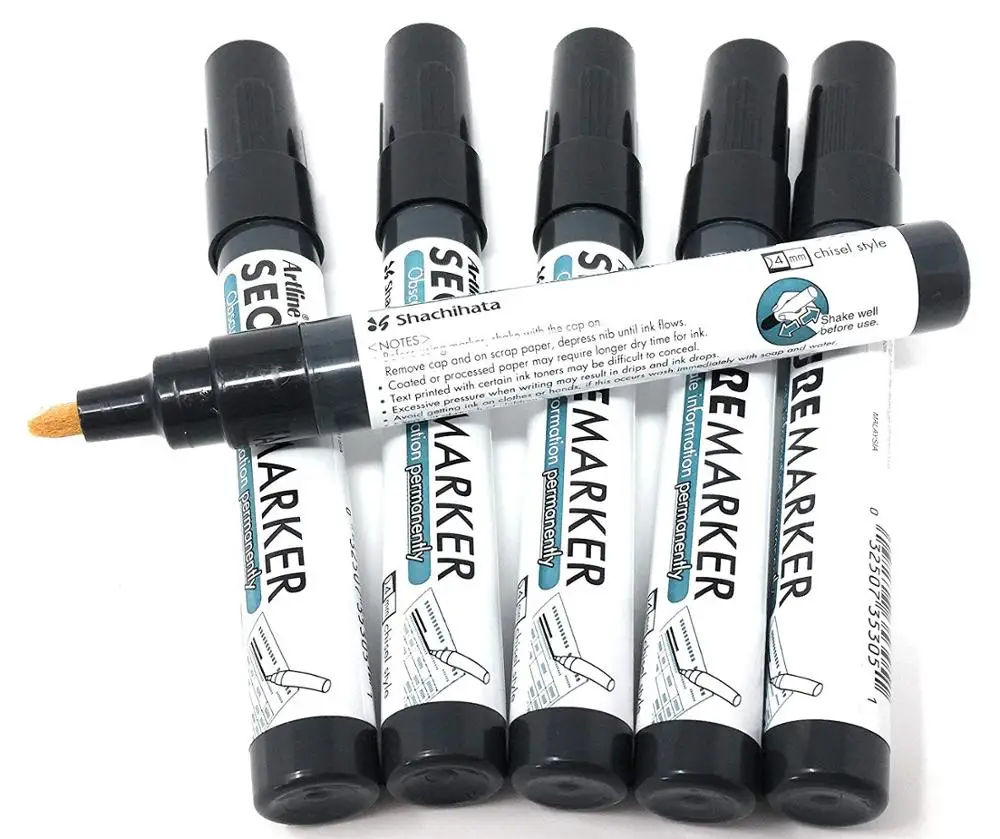 Blackout pen for confidential information Clearance