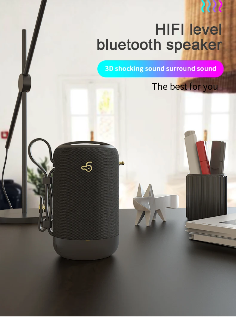 Outdoor portable colorful waterproof Wireless stereo bluetooth Speaker - ANKUX.COM