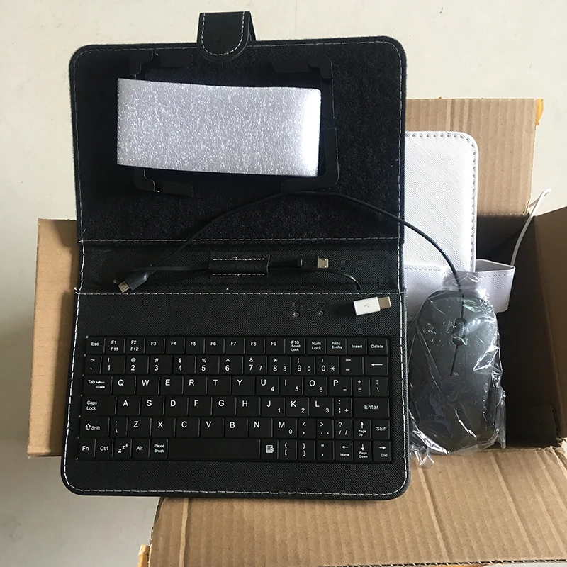 Mobile phone keyboard protective case with mouse for micro USB with OTG function mobile 4.8-6.0 inch universal