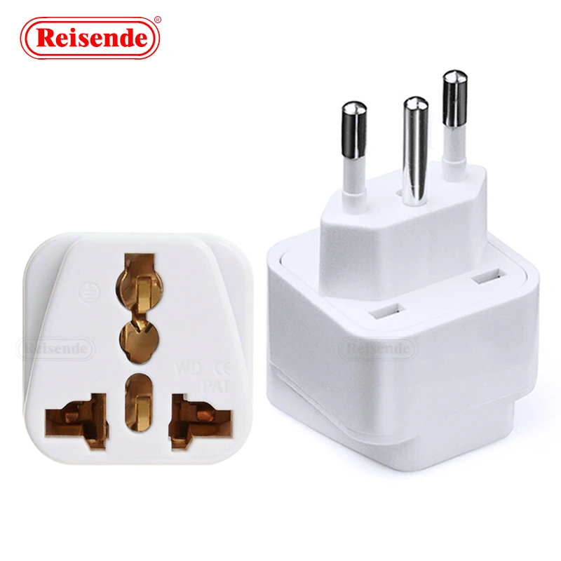 New 3pin Brazil Ac Power Plug Uk/us/eu To Brazil Socket Travel Power