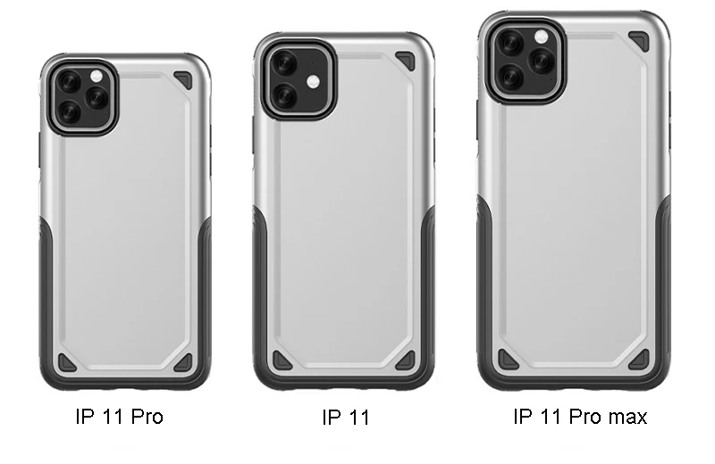 High Protective TPU PC Armor Mobile Phone Cover For iPhone 11 Shockproof Case For iPhone 11 Pro Max