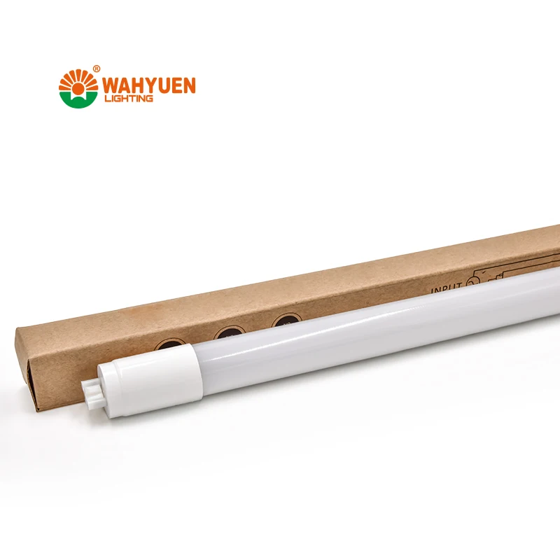 WAHYUEN T8 PC LED Tube Lamp High Efficiency Ra80 PF>0.9 EMC Filter 18W 20W for Offices Library