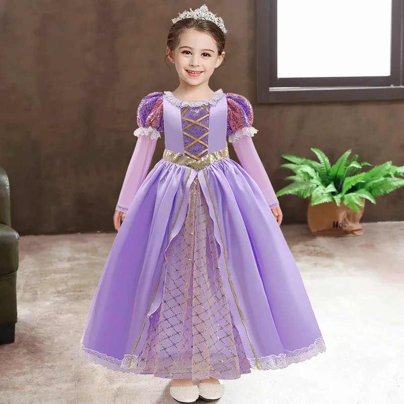princess sofia birthday dress Cosplay Costume Kids cf-color-shinning-red The gown is made Pattern search - backless Color:Sky_Blue
