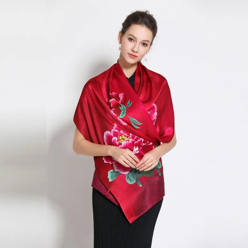 Real Silk Chi-pao Scarf With Silk Buttons Luxurious Fashion Silk Velvet ...