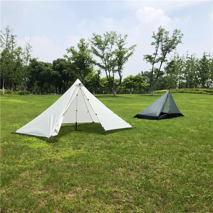 Outdoor Triangle Tent Ultralight Folding Teepe Tent 1 Person Ultralight ...