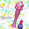Light up Unicorn Mermaid Blaster Magic Bubble Wand, Bubble Automatic Maker Machine Gun, LED bubble Blower Wand with solution
