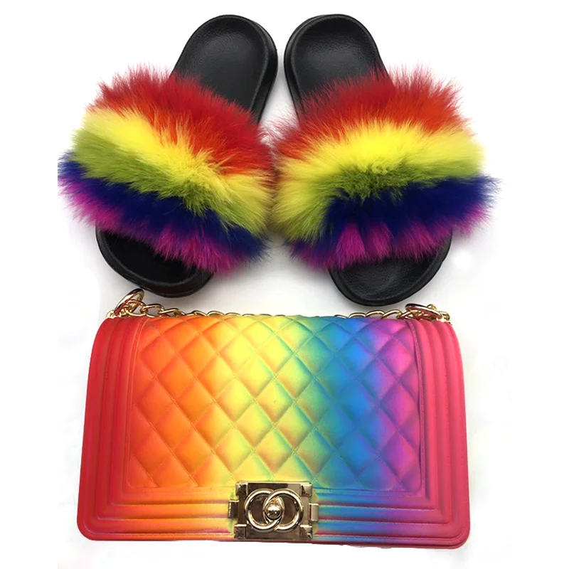 rainbow furry slides