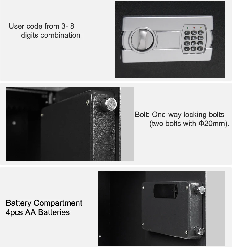 Money Safe Locker Box,China Proway Oem Hidden Secret Jewellery Digital Steel Electronic Deposit
