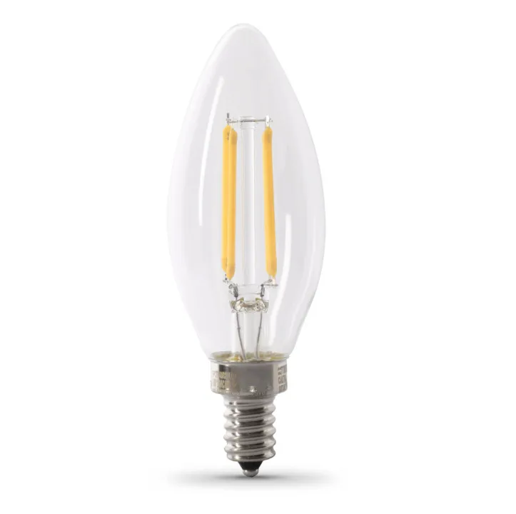 40 Watt Equivalent Soft White B10 Dimmable LED light bulb 3w 4w