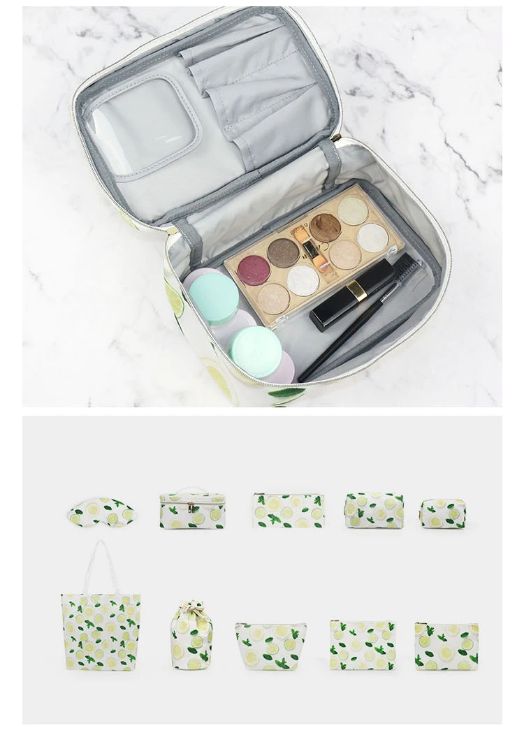 Hot Selling Recycled Portable Hard Shell Womens Travel Cosmetics Case