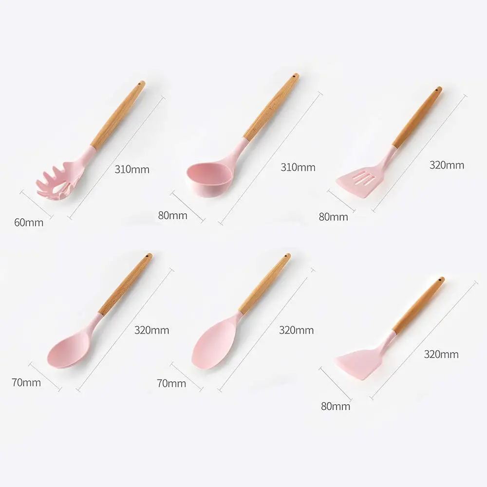 12 Pcs Kitchenware Silicone Cooking Tools Creative Cute Kitchen Baking ...