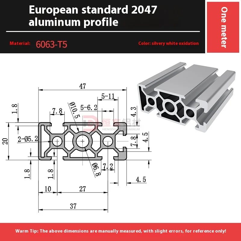 2047 European Standard DIY Furniture Custom Black Frame Square Tube Aluminum Material Wardrobe Cabinet Alloy Profile factory