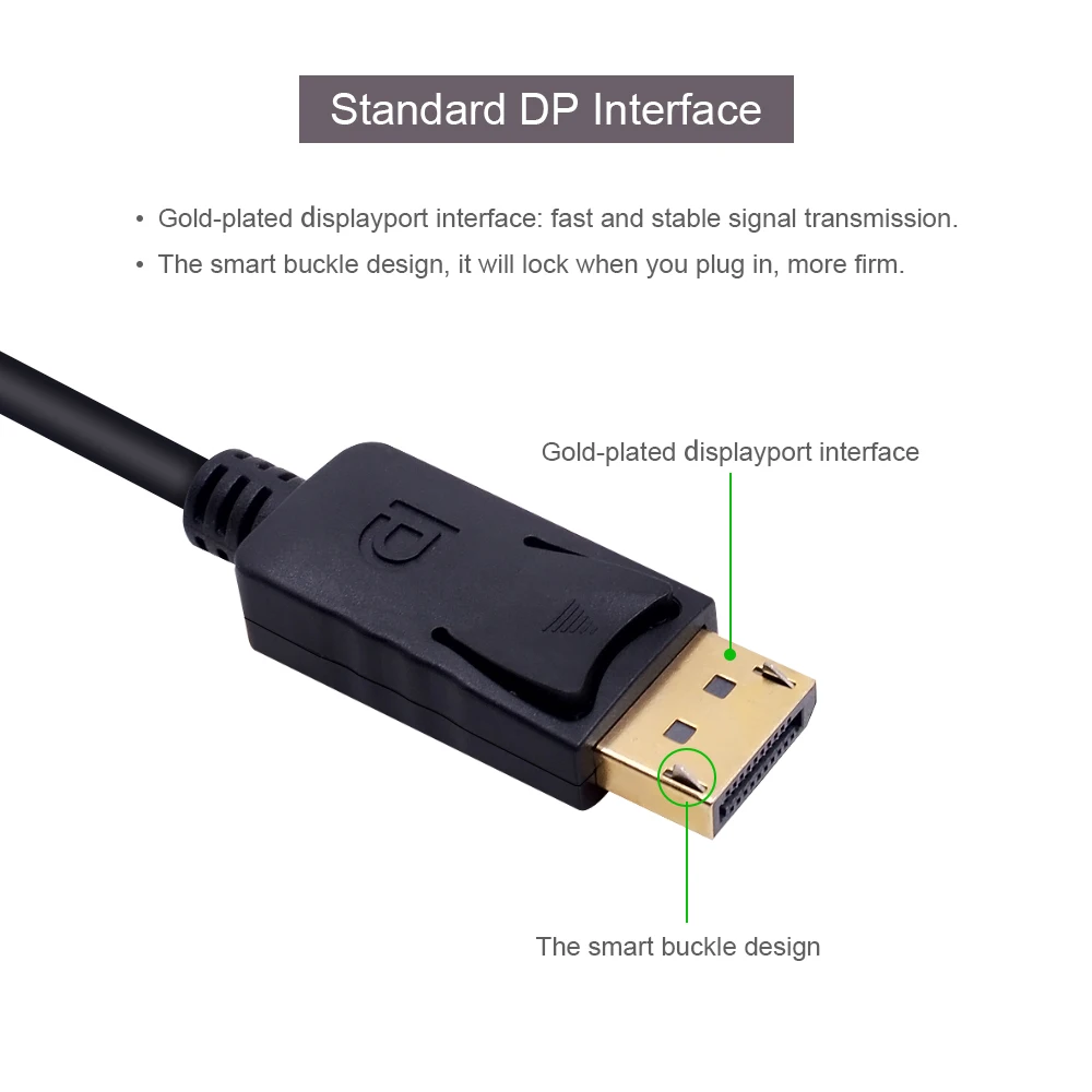 SIPU factory price DP to VGA Cable DisplayPort Male to VGA Female Converter Adapter Cable for Laptop PC - ANKUX.COM