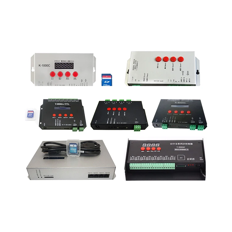 competitive price large wholesale t8000 t4000 t1000s k1000s k1000c led rgb pixel controller