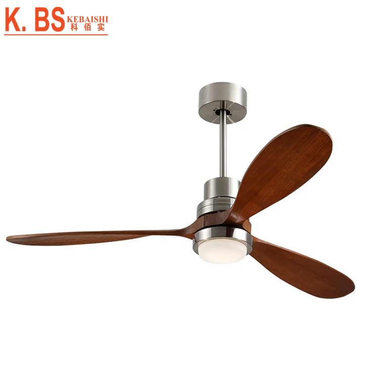 New Product Ideas 2018 Modern Ceiling Fan Solid Wood Blades Ceiling Fan With Light And Remote Control
