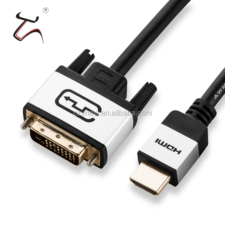 Vnew factory cheap price new design hot sell 24k hdmi male to DVI male cable for PS3 PS4 HDTV Project computer - ANKUX.COM