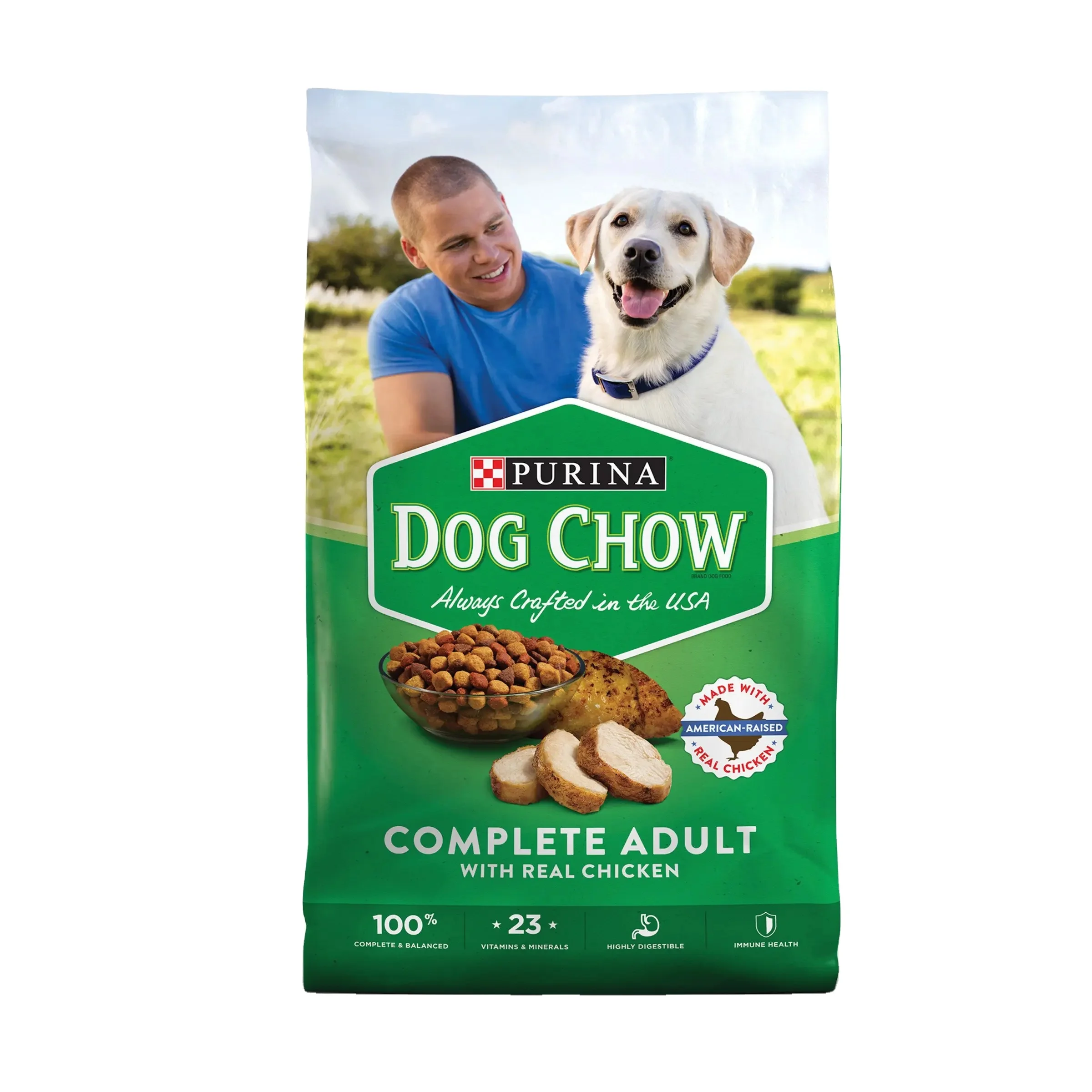 Purina Dog Chow Complete With American Raised Real Chicken Dry Dog Food ...