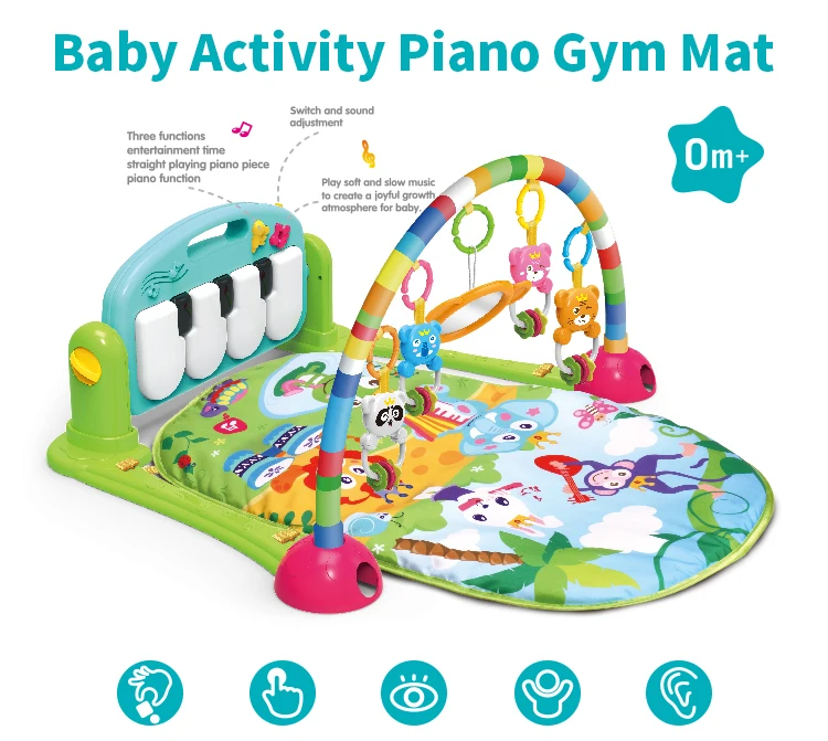 infant play mat with piano