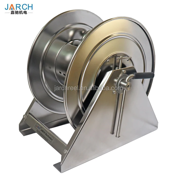 Factory direct supply garden watering stainless steel hose reel for 50m 3/8"hose Hand Crank Reel Drum