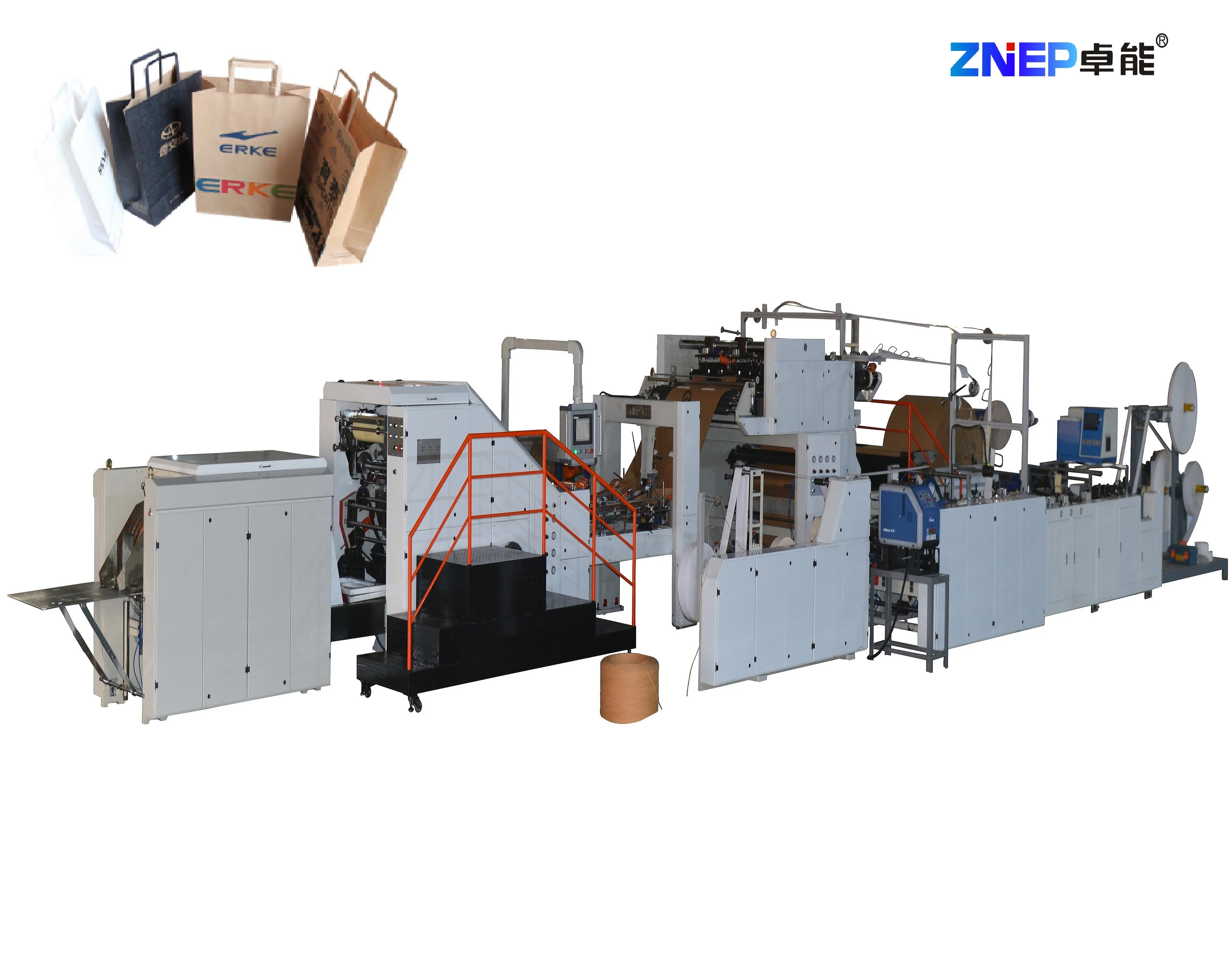 Zono Fully Automatic Paper Bag Making Machine With Flat Handles Price