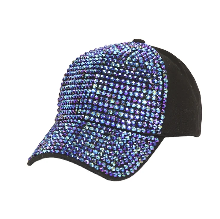 Ins Best Sale Bling Rhinestone Baseball Cap Rhinestone Men Trendy