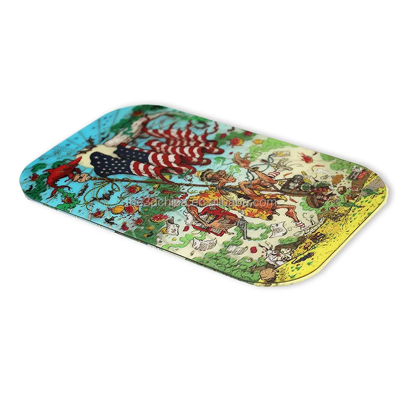 Wholesale Custom Design Metal Rollingtrays With Lenticular 3d