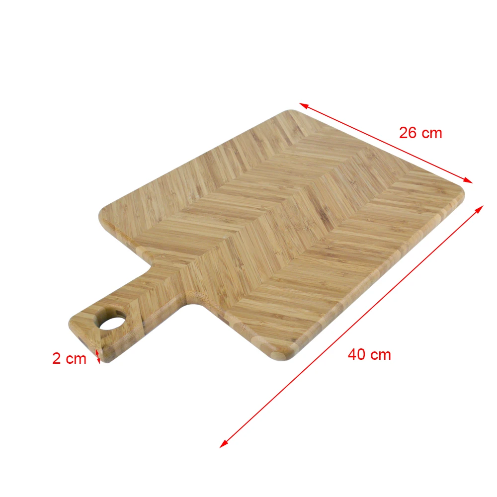 New Design Bamboo End Grain Cutting Board With Handle Chopping Block