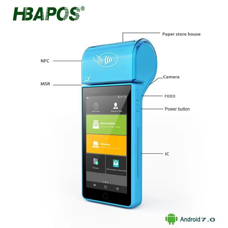 handheld pos system with printer