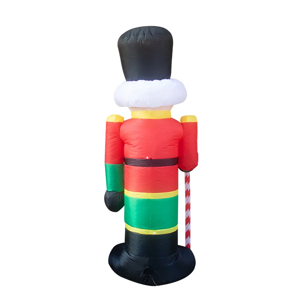 2.4m Inflatable Nutcracker Soldier Inflatable Santa Soldier For Christmas Decoration Supplies