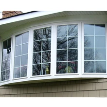Оптовая продажа патио вертикальное открытие алюминиевые профили мелкой коробке Bay окна топ висел Замена Bay окна