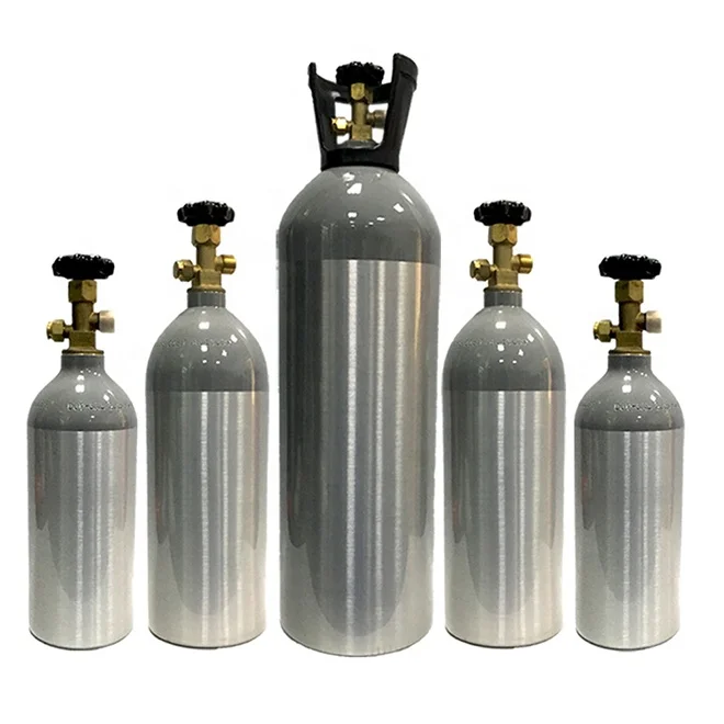 Dot Aluminum Co2 Tank Co2 Bottle Co2 Can With Cga320 Valve With Siphon