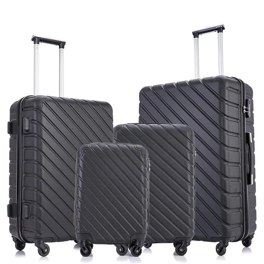 
Free shipping for Distric 6 area from US within 24hours Hardshell Trolley spinner 4 Pcs Luggage Set for Travel 
