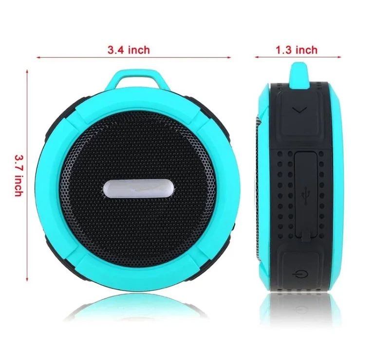 Christmas gift C6 Waterproof Outdoor Blue tooth Speaker TF Wireless Music - ANKUX.COM