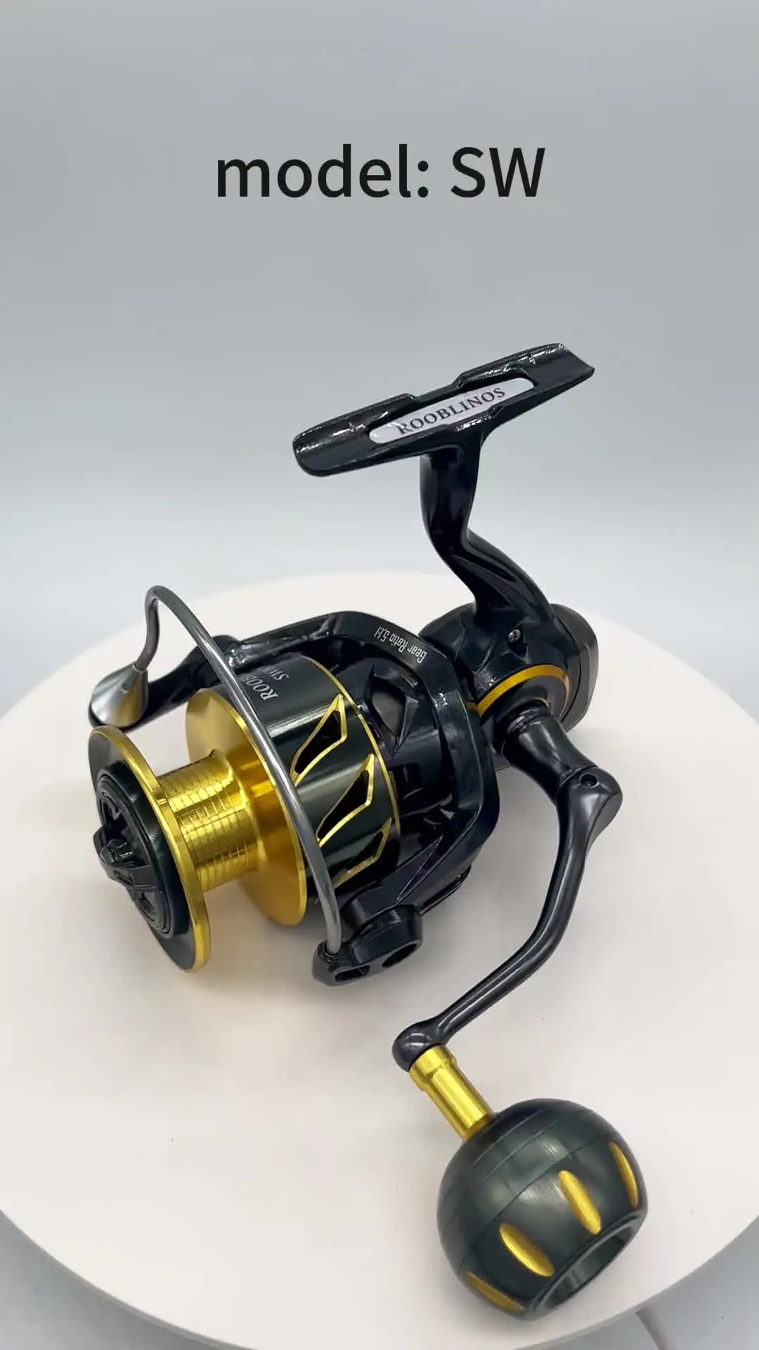 Rooblinos SW 5.0:1 Saltwater Spinning Fishing Reel - High