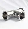 XB sanitary/Food Grade stainless steel ss304 tri clamp 3 way Equal tee pipefitting
