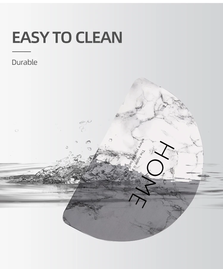 half round diatomite bath mat high-grade mat as a gift