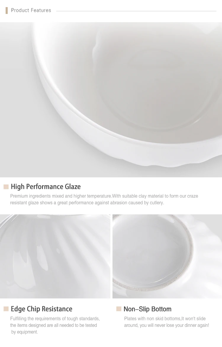 Canada 8.25" White Porcelain Serving Bowl Ceramic Bowl Wholesale