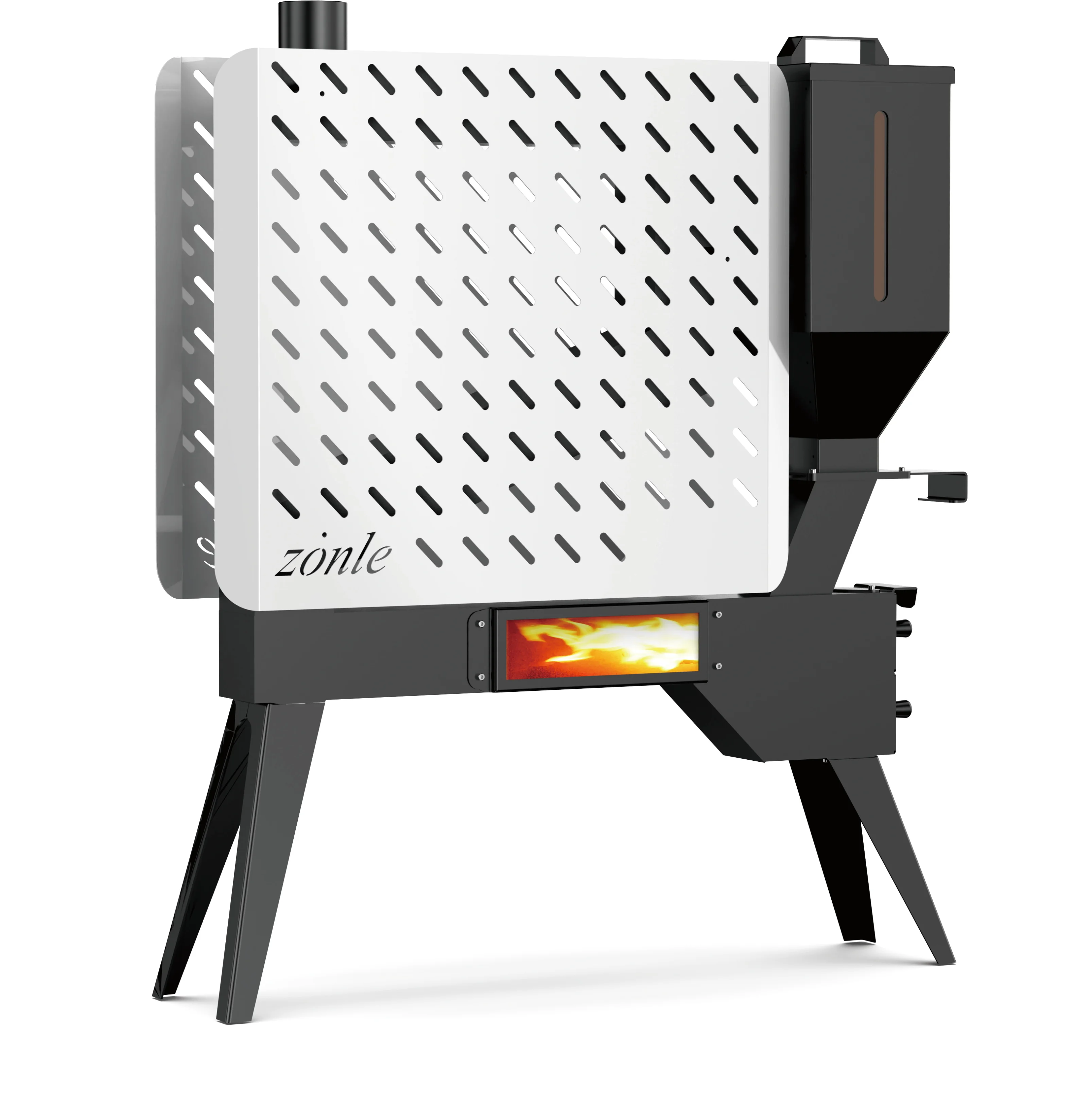 Ops500the New Design Automatically Fills The Pellet Stove Without