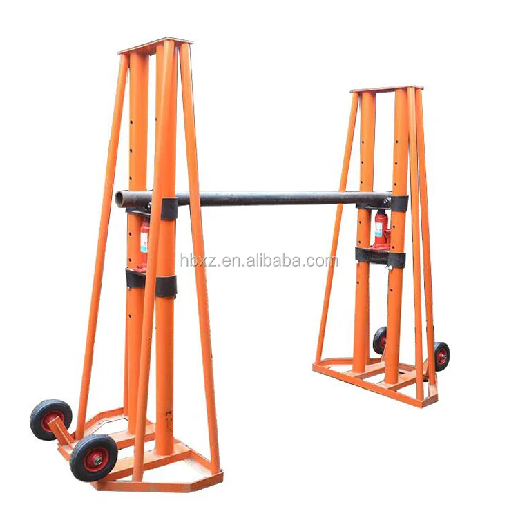 Electrical Cable Drum Jack 20 Ton Hydraulic Cable Reel Jack Stand 5 Ton