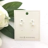 Eico jewelry Nice shopping!! Fashion silver color note Stud Earrings Brincos Perle Pendientes Bou Pearl Earrings For Woman