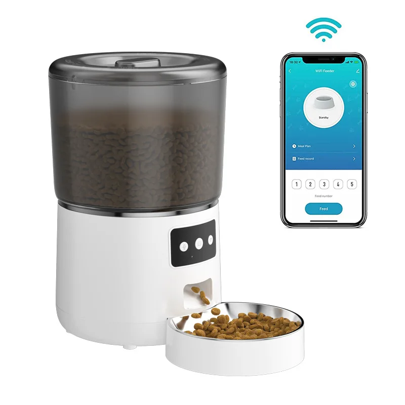 Smart Pet Feeder Remote Control Wifi Connection Cat Feeder Multifunction Feeder details