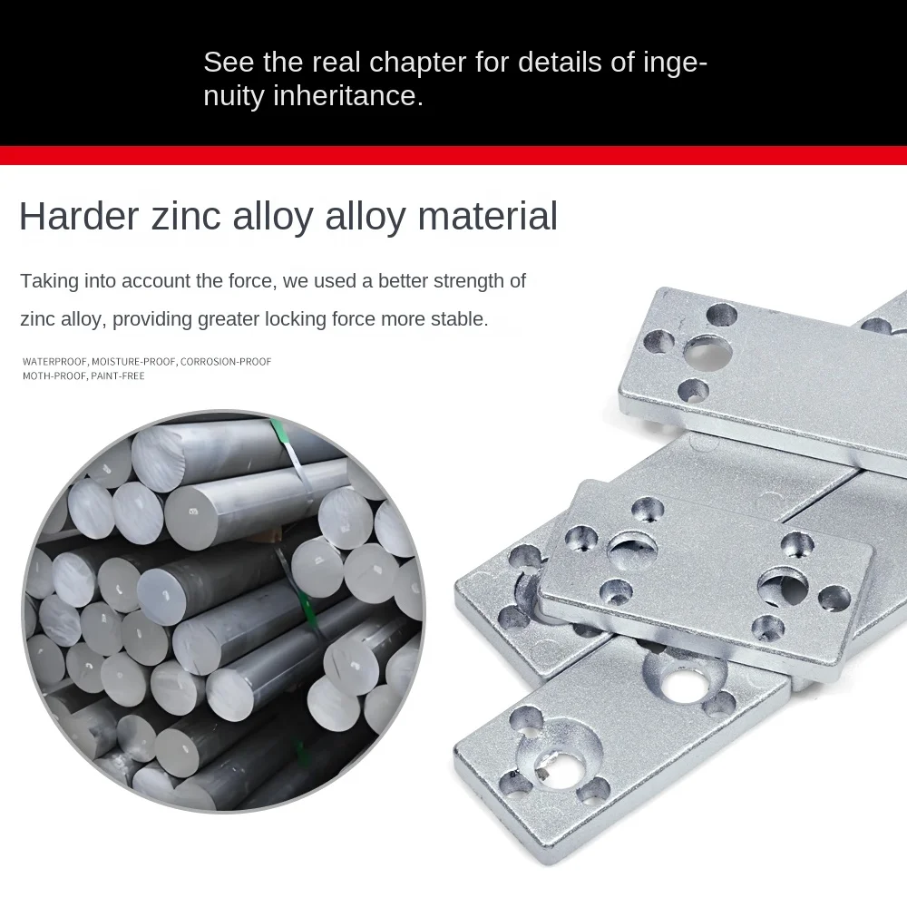 EN 20/2040/2060/2080 Aluminum Profile Zinc Alloy Fixing Block End Face Connecting Vertical Heat Sink Cutting factory