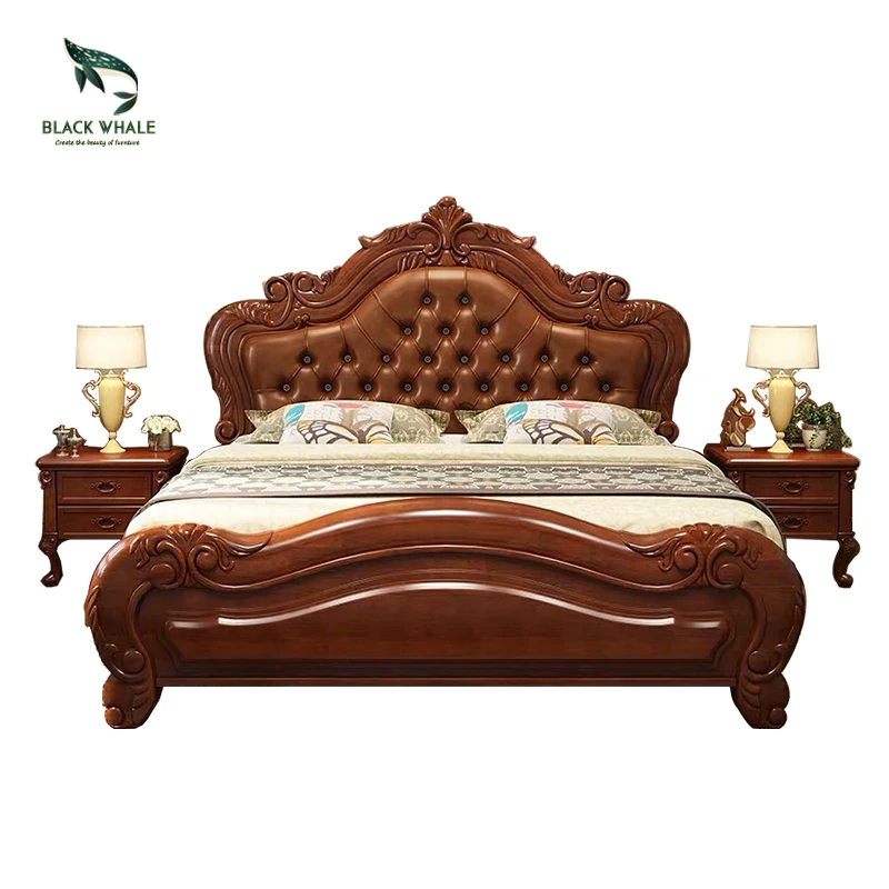 
Bedroom Furniture Sets Lit Storage Antique Queen King Size Double Wood Beds 