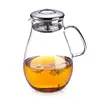 pyrex large capacity glass water pitcher with fruit filter