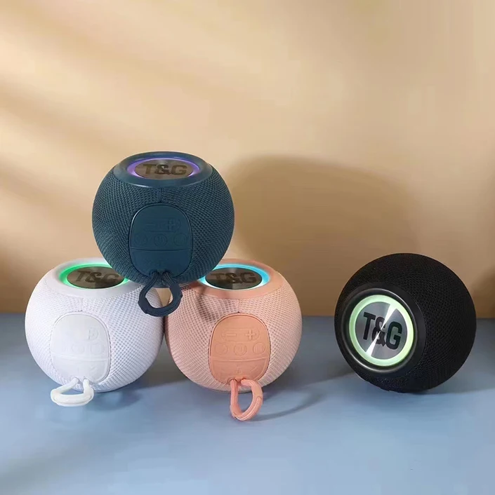 Spherical Speaker Led Dazzling Light Flashing Small Volume Wireless Portable Cloth Jacket With