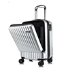 wholesale adult business Suitcase luggage with front open for computer four wheels best wheeled luggage trolley travel bag