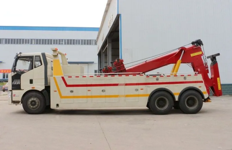 6X4 FAW heavy duty tow truck and 25tons wrecker for sale