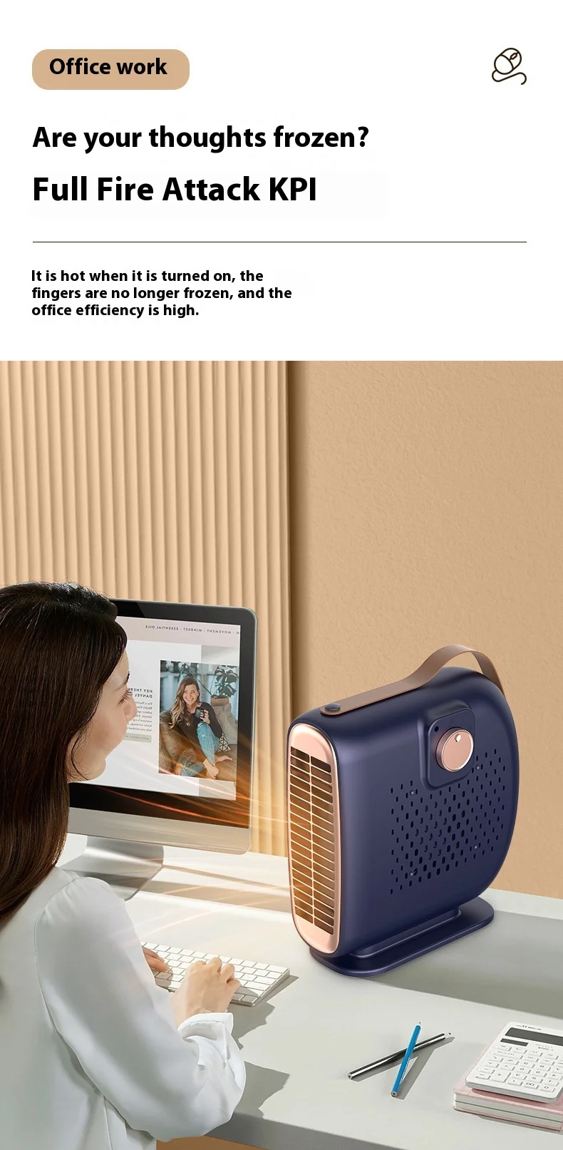 Portable Electric Heater, USB, Q1561 - detail 18
