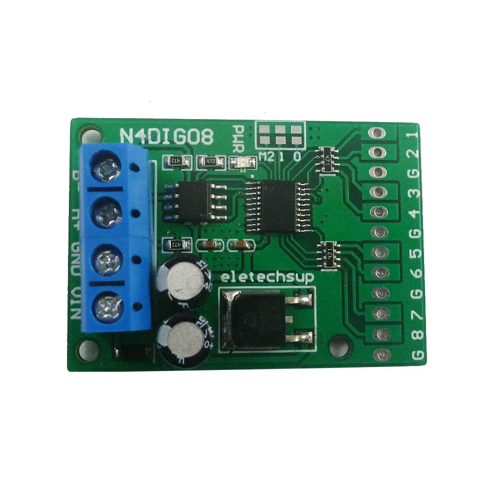 Eujgoov N4dig08 8-channel Ttl Input Output Control Module 9600bps ...