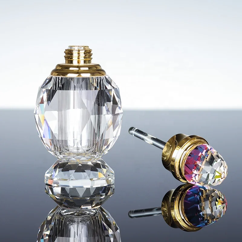 Wholesale High Quality Crystal Islamic Perfume Bottle Customized Arabia Style UV Polished Decoration Gifts details